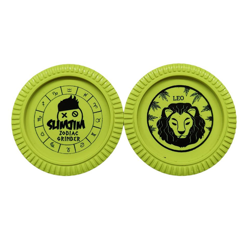 Load image into Gallery viewer, Buy Slimjim - Biodegradable Zodiac Grinder (Yellow) (2 Part) Grinder | Slimjim India
