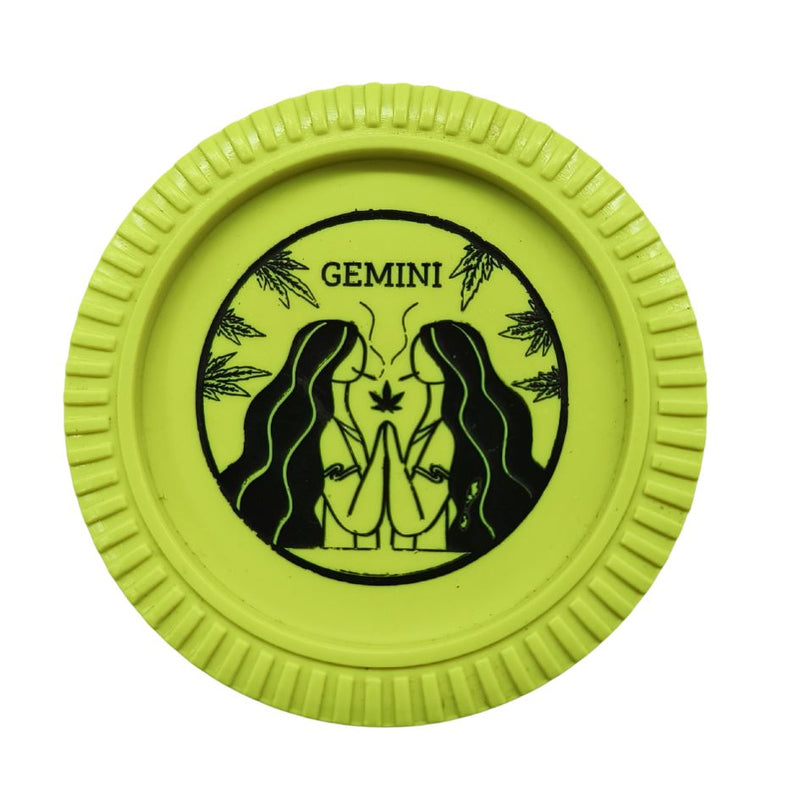 Load image into Gallery viewer, Buy Slimjim - Biodegradable Zodiac Grinder (Yellow) (2 Part) Grinder Gemini | Slimjim India
