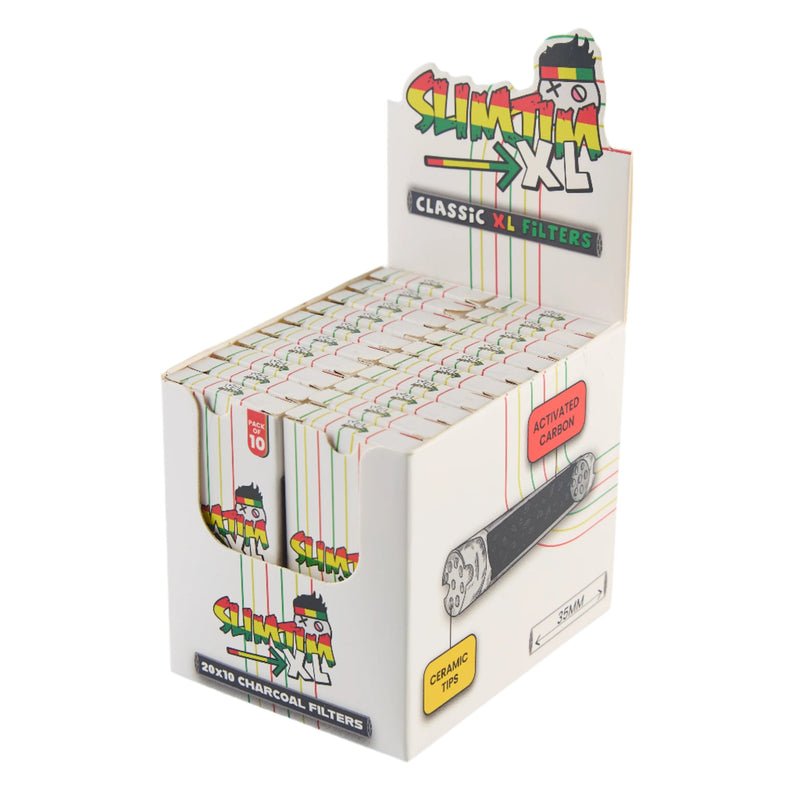 Load image into Gallery viewer, Buy Slimjim - Classic XL Carbon Filters (6mm) (Box of 20) Activated Charcoal Filters | Slimjim India
