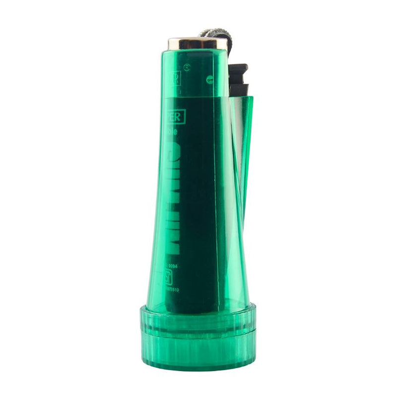 Load image into Gallery viewer, Buy Slimjim - Clipster (Clipper Sleeve + Herb Grinder) Grinder Green With Clipper | Slimjim India
