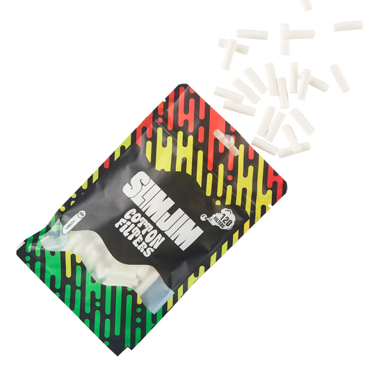 Buy Slimjim Cotton Filters - Slim Long Size (22 X 6 MM) Cotton Filter | Slimjim India