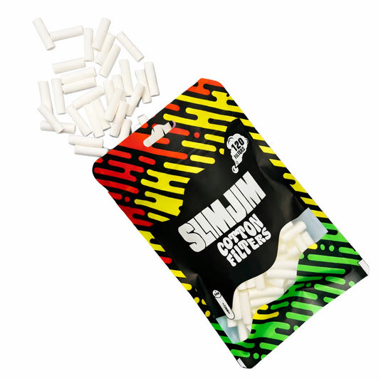 Buy Slimjim Cotton Filters - Slim Long Size (22 X 6 MM) Cotton Filter | Slimjim India