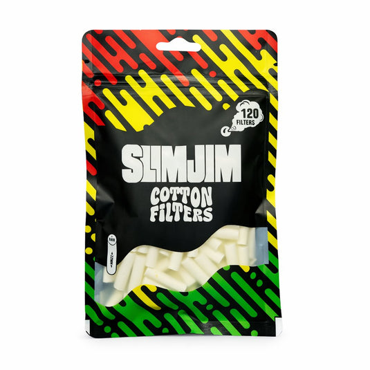 Buy Slimjim Cotton Filters - Slim Long Size (22 X 6 MM) Cotton Filter | Slimjim India