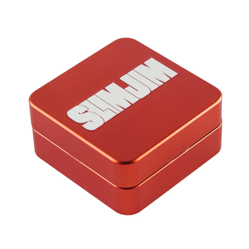 Load image into Gallery viewer, Buy Slimjim - Cube Grinder (2 Part) Grinder Red | Slimjim India
