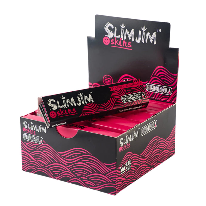 Buy Slimjim - Original King Size Skins + Tips (Box of 22) Paraphernalia | Slimjim India