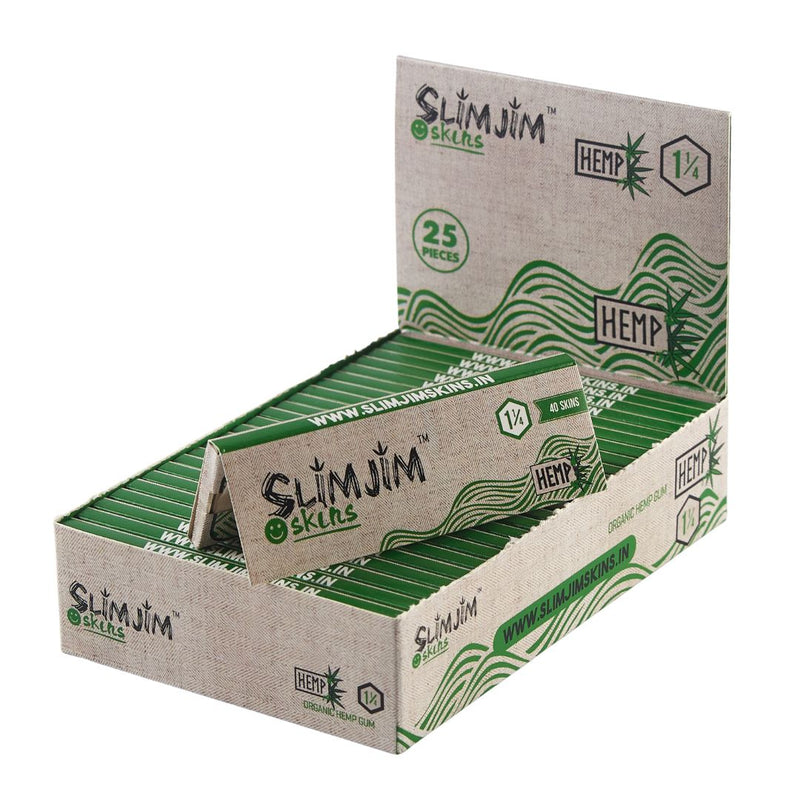 Load image into Gallery viewer, Buy Slimjim Skins - Hemp 1 1/ 4th (Box of 25) Paraphernalia | Slimjim India
