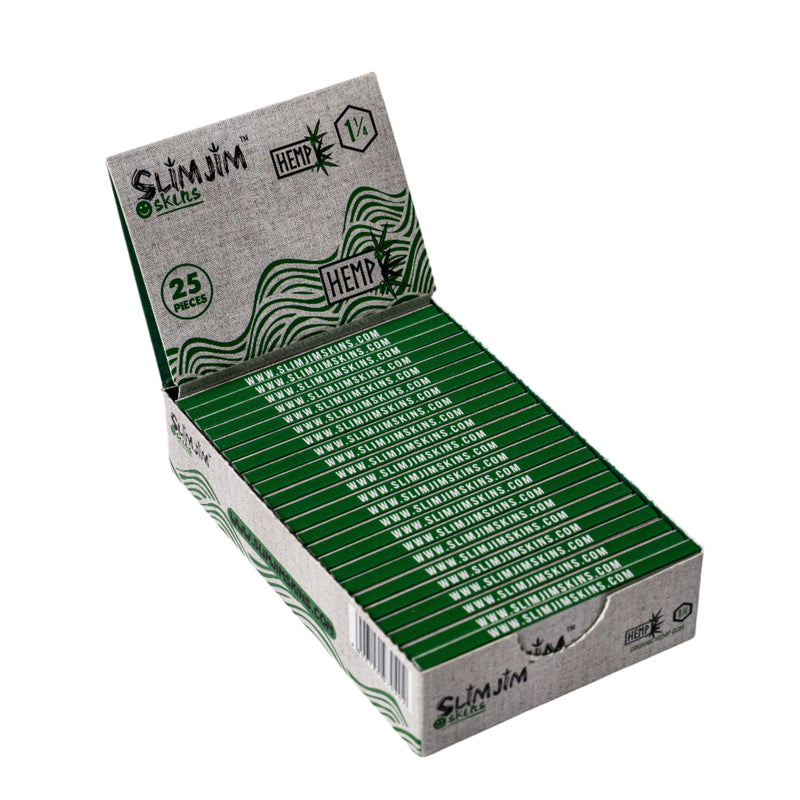 Load image into Gallery viewer, Buy Slimjim Skins - Hemp 1 1/4th (Box of 25) Paraphernalia Box of 25 | Slimjim India
