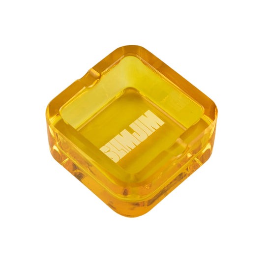 Buy Slimjim - Square Glass Ashtray Ashtray Yellow | Slimjim India