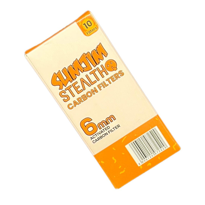 Load image into Gallery viewer, Buy Slimjim - Stealth 6mm Carbon Filters (Box of 20) | Slimjim India
