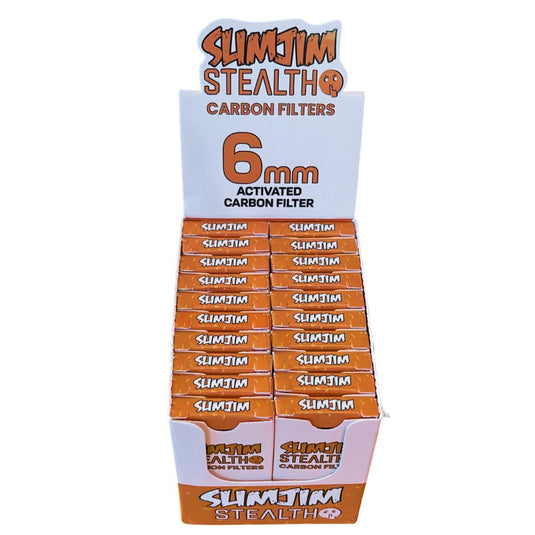 Buy Slimjim - Stealth 6mm Carbon Filters (Box of 20) | Slimjim India