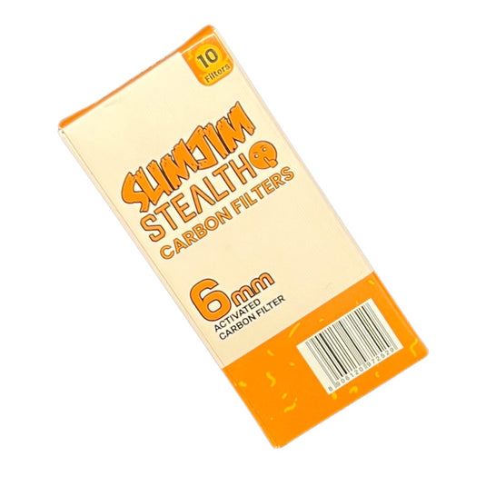 Buy Slimjim - Stealth Carbon Filters (6mm) (Pack of 10) Activated Charcoal Filters | Slimjim India