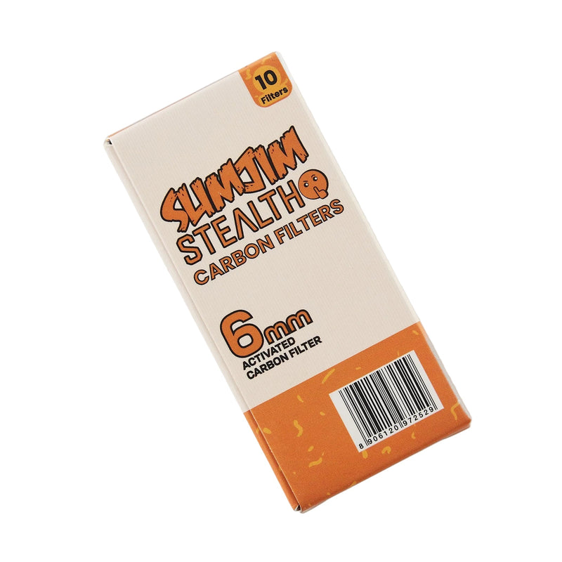 Load image into Gallery viewer, Buy Slimjim - Stealth Carbon Filters (6MM) (Pack of 10) Activated Charcoal Filters | Slimjim India
