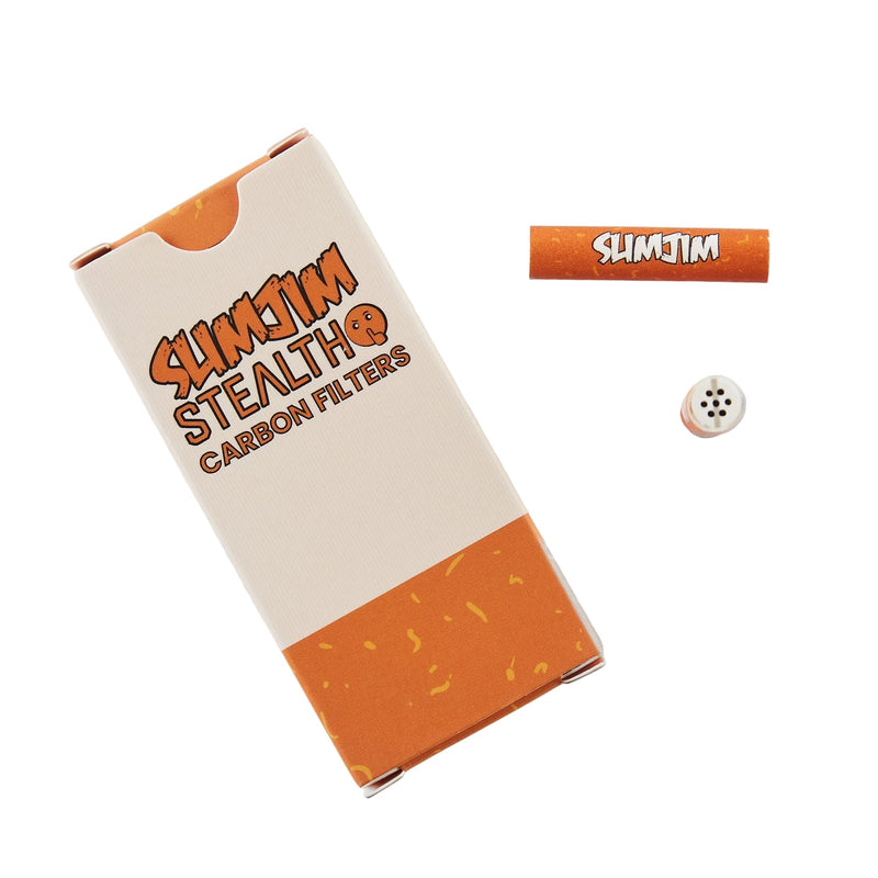 Load image into Gallery viewer, Buy Slimjim - Stealth Carbon Filters (6MM) (Pack of 10) Activated Charcoal Filters | Slimjim India
