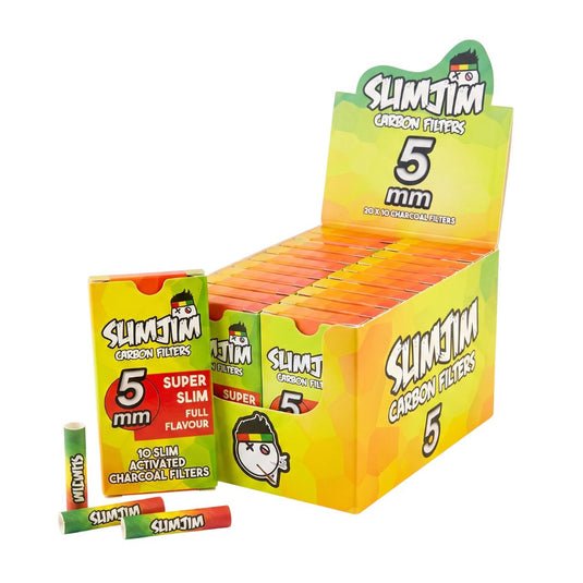 Buy Slimjim - Super Slim 5mm Carbon Filters (Box of 20) | Slimjim India