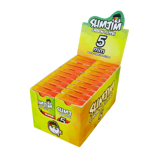 Slimjim - Super Slim 5mm Carbon Filters (Box of 20)