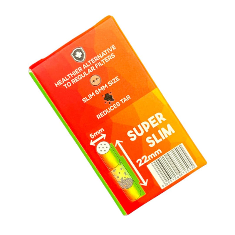 Load image into Gallery viewer, Buy Slimjim - Super Slim Carbon Filters (5mm) (Pack of 10) Activated Charcoal Filters | Slimjim India
