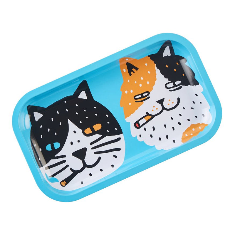 Load image into Gallery viewer, Buy Slimjim X Jacob 9 Lives Tray - Don Meowleone (Medium) rolling tray | Slimjim India
