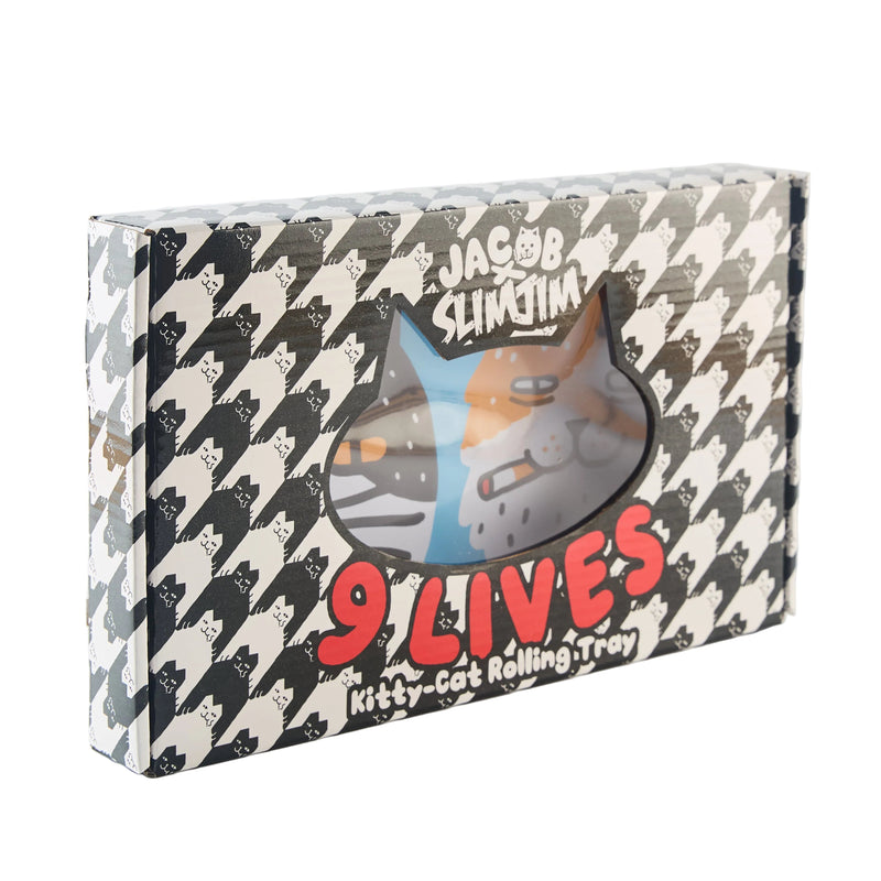 Load image into Gallery viewer, Buy Slimjim X Jacob 9 Lives Tray - Don Meowleone (Medium) rolling tray | Slimjim India
