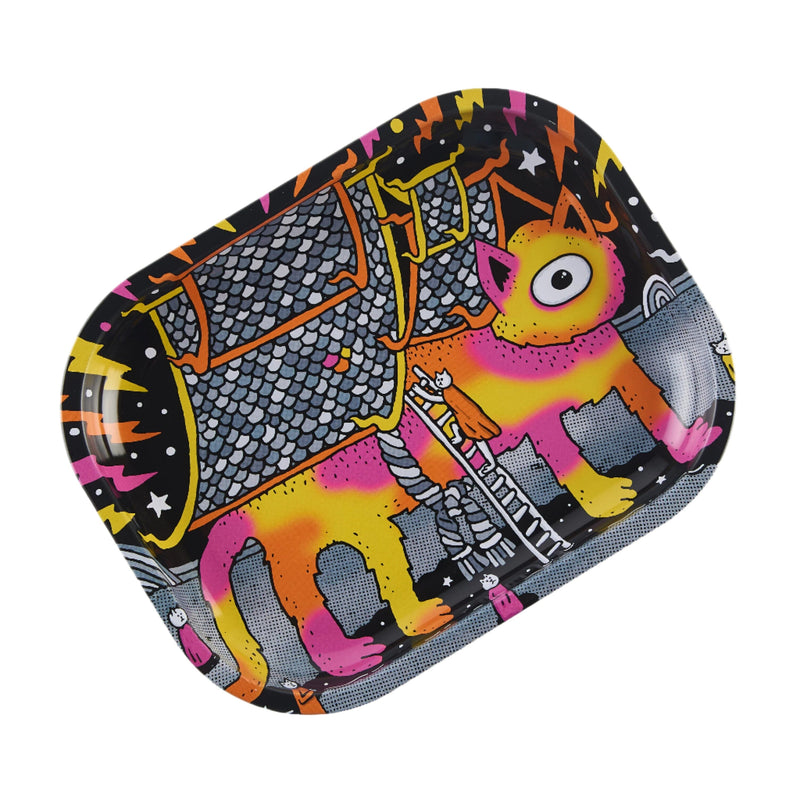 Load image into Gallery viewer, Buy Slimjim X Jacob 9 Lives Tray - Fire Cat rolling tray | Slimjim India
