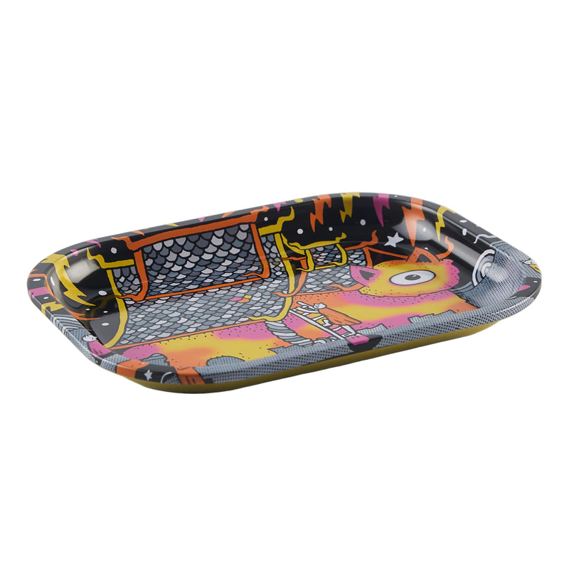Load image into Gallery viewer, Buy Slimjim X Jacob 9 Lives Tray - Fire Cat rolling tray | Slimjim India
