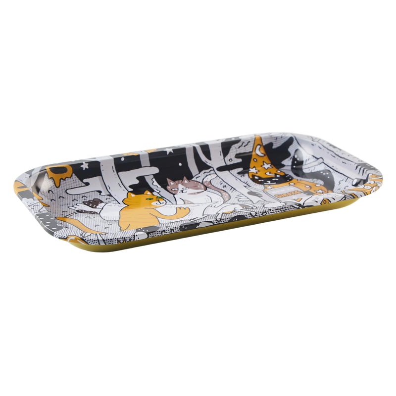 Load image into Gallery viewer, Buy Slimjim X Jacob 9 Lives Tray - How to Roll a Cat (Medium) rolling tray | Slimjim India
