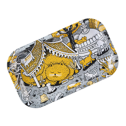 Buy Slimjim X Jacob 9 Lives Tray - Kitty Temple (Medium) rolling tray | Slimjim India
