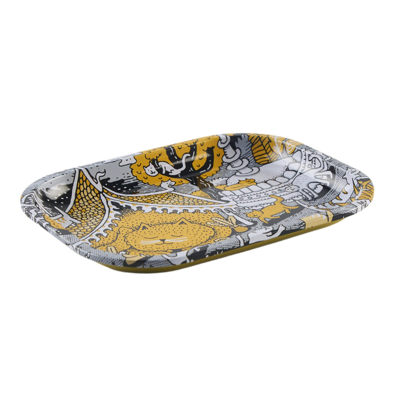 Load image into Gallery viewer, Buy Slimjim X Jacob 9 Lives Tray - Kitty Temple Rolling Tray | Slimjim India

