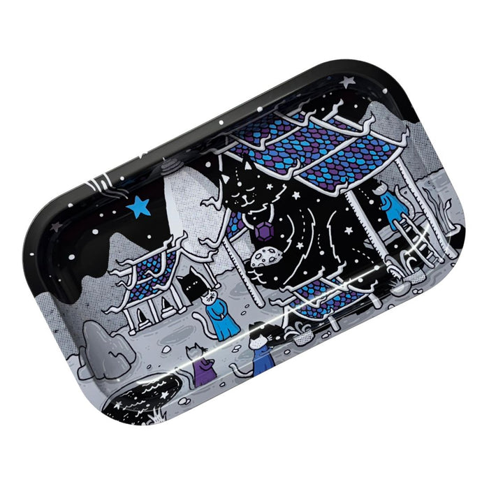 Buy Slimjim X Jacob 9 Lives Tray - Night Kitties (Medium) rolling tray | Slimjim India