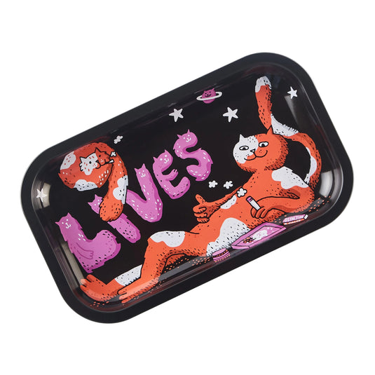Buy Slimjim X Jacob 9 Lives Tray - Purrfect (Medium) rolling tray | Slimjim India