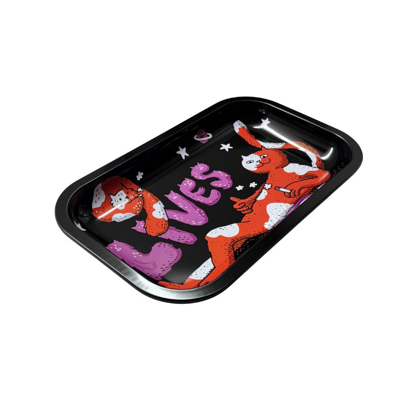 Load image into Gallery viewer, Buy Slimjim X Jacob 9 Lives Tray - Purrfect (Medium) rolling tray | Slimjim India

