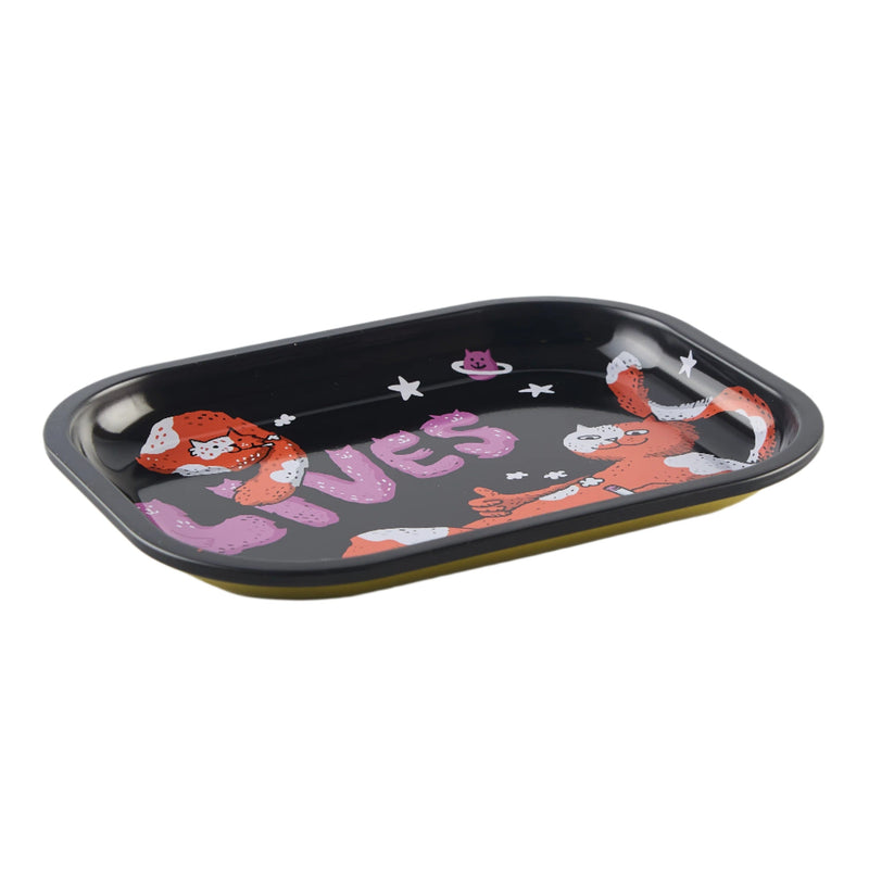 Load image into Gallery viewer, Buy Slimjim X Jacob 9 Lives Tray - Purrfect rolling tray | Slimjim India
