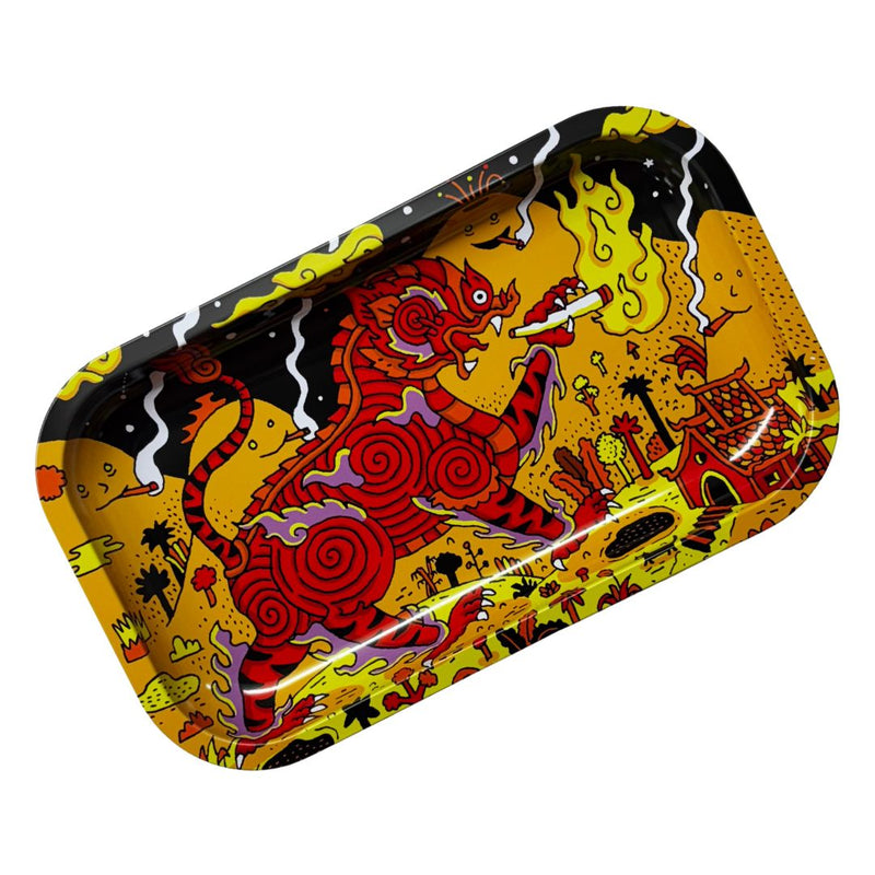 Load image into Gallery viewer, Buy Slimjim X Jacob 9 Lives Tray - Singha Cat (Medium) rolling tray | Slimjim India
