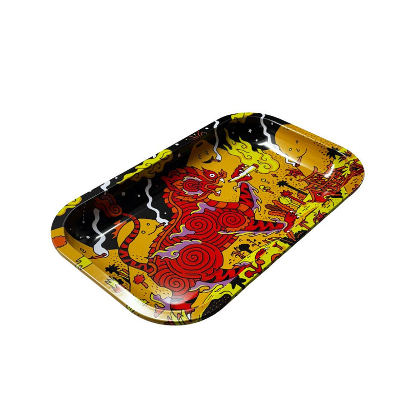 Load image into Gallery viewer, Buy Slimjim X Jacob 9 Lives Tray - Singha Cat (Medium) rolling tray | Slimjim India
