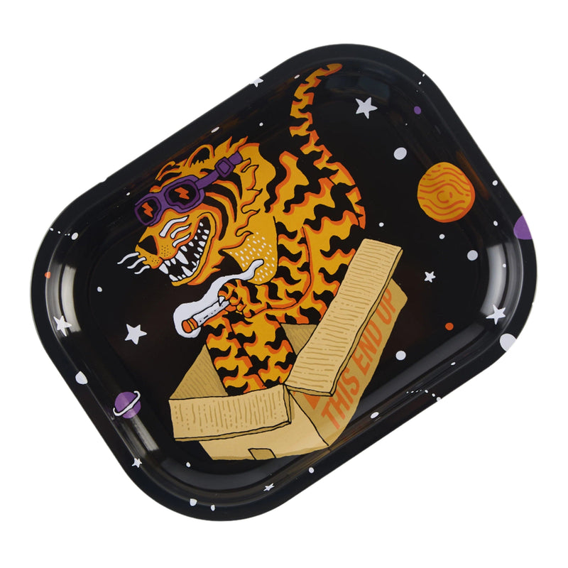 Load image into Gallery viewer, Buy Slimjim X Jacob 9 Lives Tray - Space Cat rolling tray | Slimjim India
