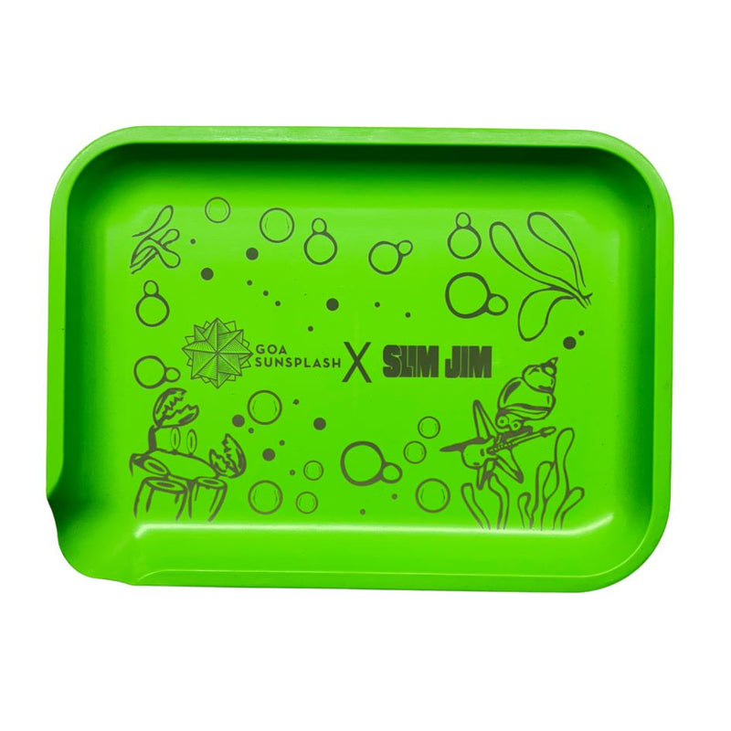 Load image into Gallery viewer, Buy Slimjim X Sunsplash Starter Pack (Green) Rolling Tray | Slimjim India
