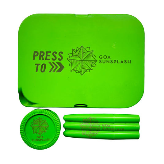 Buy Slimjim X Sunsplash Starter Pack (Green) Rolling Tray | Slimjim India