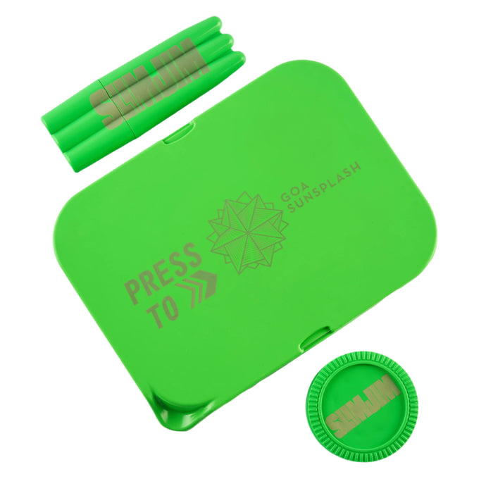 Buy Slimjim X Sunsplash Starter Pack (Green) Rolling Tray | Slimjim India