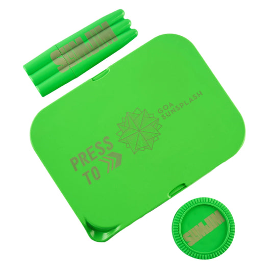 Buy Slimjim X Sunsplash Starter Pack (Green) Rolling Tray | Slimjim India