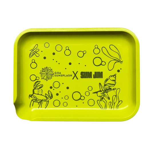 Buy Slimjim X Sunsplash Starter Pack (Yellow) Rolling Tray | Slimjim India