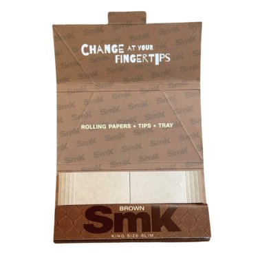 Load image into Gallery viewer, Buy SMK - Brown Slim King Size + Tips Paraphernalia | Slimjim India

