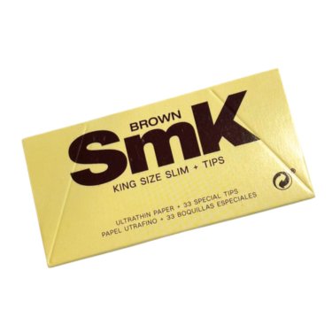 Buy SMK - Brown Slim King Size + Tips Paraphernalia | Slimjim India