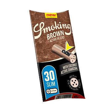 Load image into Gallery viewer, Buy Smoking - Brown Slim Activated Charcoal Filters (6mm) Active Charcoal Filter | Slimjim India
