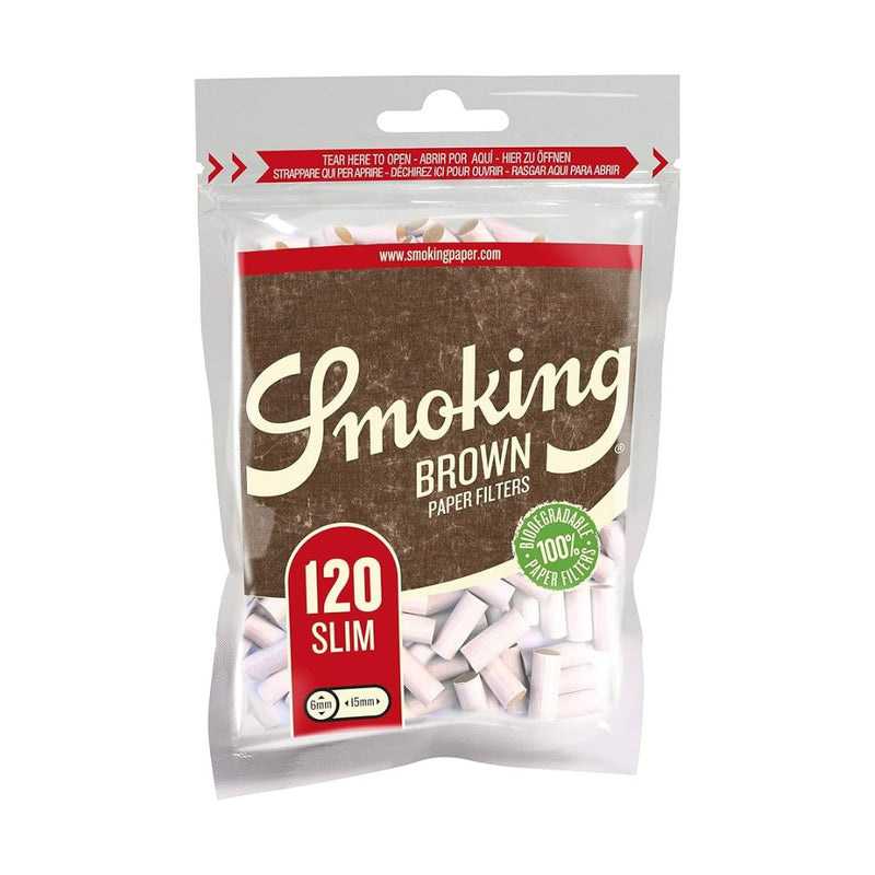 Load image into Gallery viewer, Buy Smoking Brown Slim Filters (15 X 6 MM) Smokeables | Slimjim India
