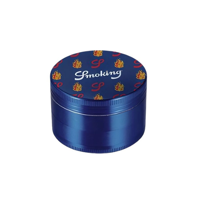 Buy Smoking - Metallic Blue Grinder (4 Part) Grinder | Slimjim India