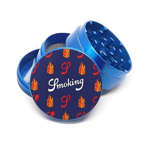 Load image into Gallery viewer, Buy Smoking - Metallic Blue Grinder (4 Part) Grinder | Slimjim India
