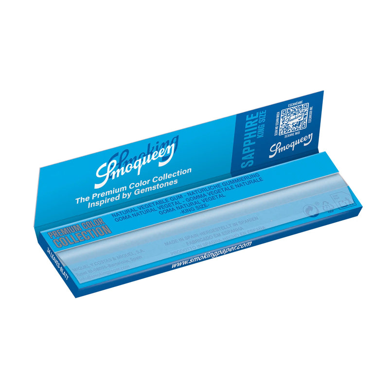 Load image into Gallery viewer, Buy Smoking - Smoqueen Blue King Size Rolling Papers (Sapphire) Paraphernalia | Slimjim India
