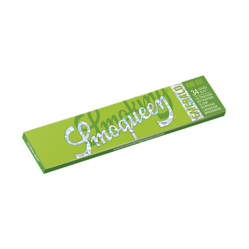 Load image into Gallery viewer, Buy Smoking - Smoqueen Green King Size Rolling Papers (Emerald) Paraphernalia | Slimjim India
