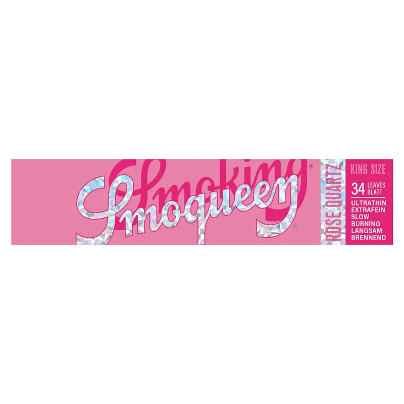 Load image into Gallery viewer, Buy Smoking - Smoqueen Pink King Size Rolling Papers (Rose Quartz) Paraphernalia | Slimjim India

