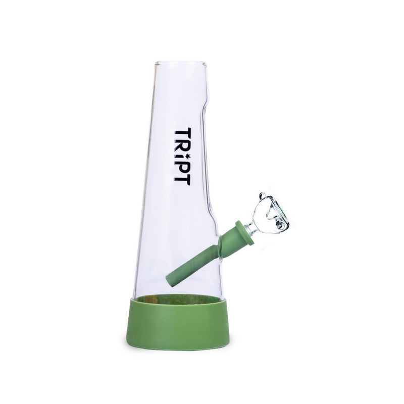 Load image into Gallery viewer, Buy Tript OG Silicone Glass bong ( Yellow Mellow) Bong OG Silicone Glass bong (O-Green) | Slimjim India
