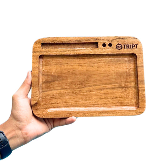 Buy Tript wooden crushing rolling tray crushing tray | Slimjim India